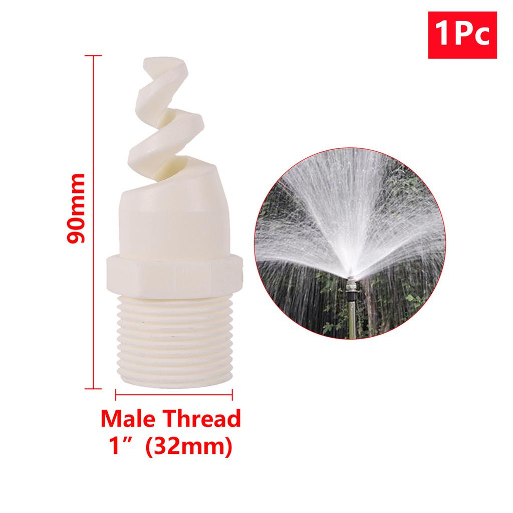 Spiral Cone Atomization Nozzle 1/4" 3/8" 1/2" 3/4" 1" Male Thread Plastic Sprayer Head Stainless Steel Irrigation Mist Sprinkler