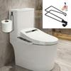 Wandmontierter Toilettenpapierhalter aus Edelstahl - Bohrerfrei Platzsparendes Design Badezimmer- und Außenbereichsaufbewahrung Toilettenaccessoires