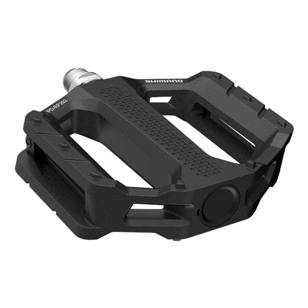 Shimano PD-EF202 Flat Pedals Black Lightweight Durable Bicycle Accessories