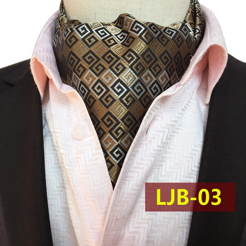 Tie Polyester Jacquard Men'S Trendy Scarf, Men'S Fashion Scarf