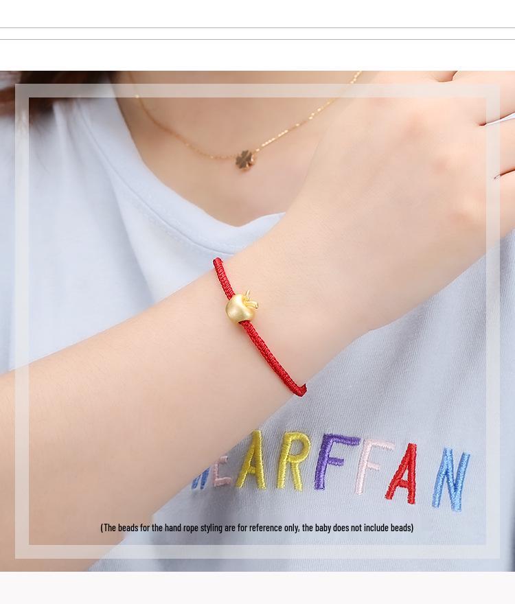 Dragon Knot 3.5mm Red Rope Bracelet, Hand-Woven for Benming Year, Wearable with Gold and Silver Jewelry.