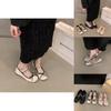 Pink Ballet Flat Shoes For Women With Block Heel And Satin Material For Daily Wear