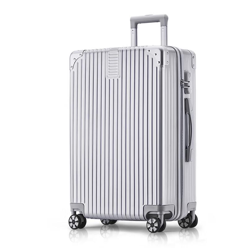 EXPUNK Classic Striped Business Travel Suitcase