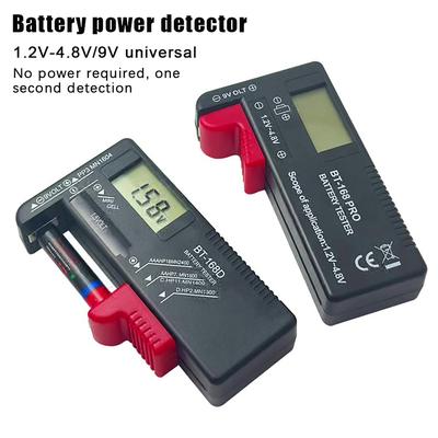 Bt-168D Tester baterií Univerzální digitální LCD tester AA AAA CD 9V 1,5V knoflíkové články Napětí Tester napětí baterie