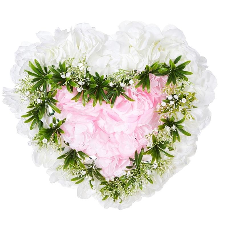 

Букеты цветов в форме сердца, украшения для свадебных центров, искусственные композиции из роз для реквизита для фотосъемки