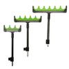 3/5/6 Hole Fishing Rod Holder Bracket with Bandstick Ground Plug Holder Fishing Stand Fishing Rod Rest Head Bracket