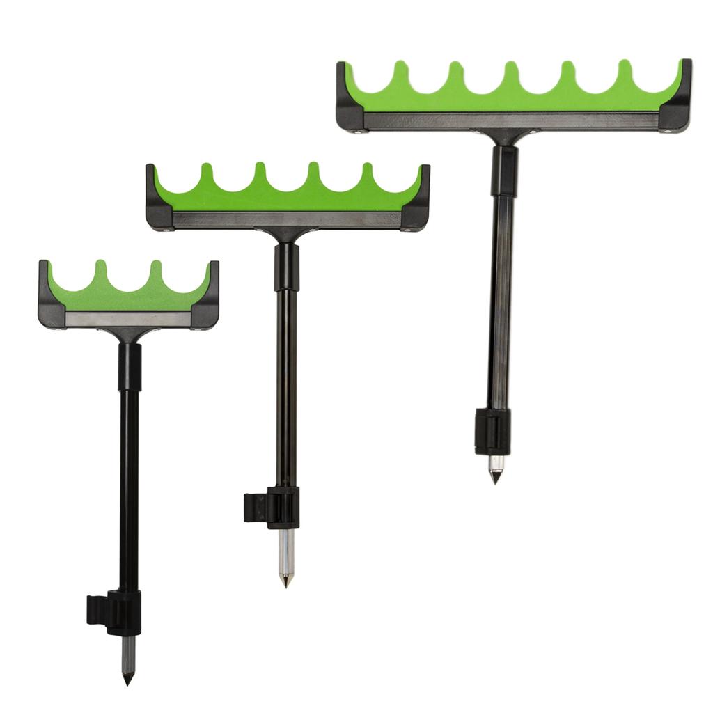 3/5/6 Hole Fishing Rod Holder Bracket with Bandstick Ground Plug Holder Fishing Stand Fishing Rod Rest Head Bracket
