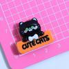 10Pcs New Cute Cartoon Black Cat Series Flat Back Ornament Jewelry Bows Accessories