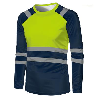 Autumn New High Quality Men's Safety Work Clothing Quick Drying Breathable Work Tops Sweat Wicking Comfort Oversized 3D Printed T-shirts