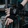 Thorns Pattern Letters Half Finger Arm Warmers Embroidered Design Sun Protection Gloves  Dance