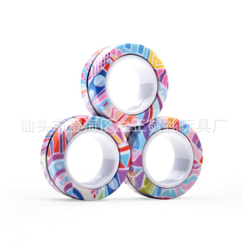 Cross-Border Decompression Magnetic Bracelet Gyro Camouflage Spinner Toy