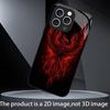 New Red Fire Phoenix Print fashion phone cases phone case fundas Glass Phone Case for iPhone 17 16 15 14 13 12pm Pro Plus