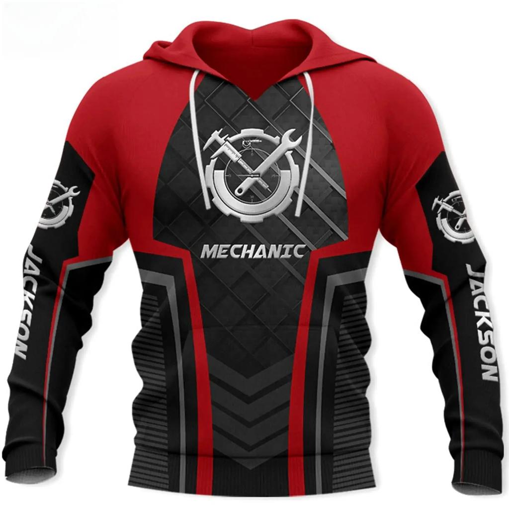 Supercool Mechanic Beer Billiards Skull Men' Hoodie Sweatshirt 3D Print Fashion Autumn And Winter Casual Coat Unisex Oversized C