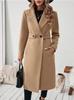 European & American Woolen Double-Breasted Lapel Coat - Autumn/Winter Collection 2026