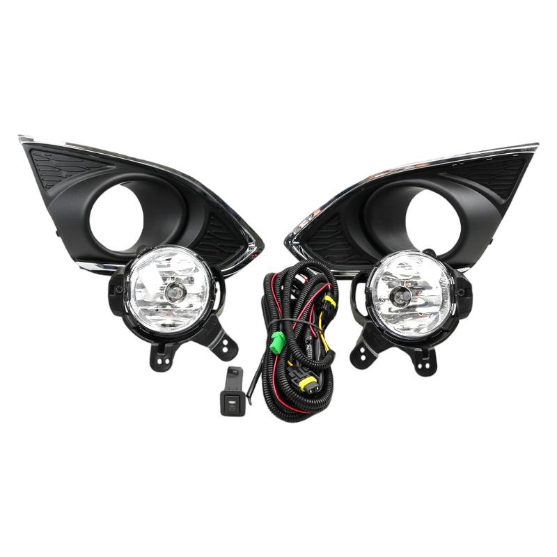 Fog Light Set for 13-15 Chevrolet Spark - Headlight Bumper and Daytime Running Light Assembly