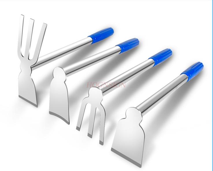 Stainless Steel Dual Purpose Hoe For Vegetable And Flower Planting Household Small Hoe Agricultural Rake Pickaxe