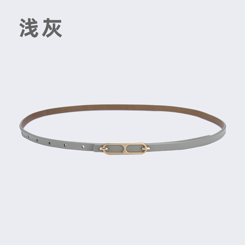 Simple Leather Thin Belt Decorative Dress Waist Chain Women'S Suit With Coat Sweater Jeans Belt