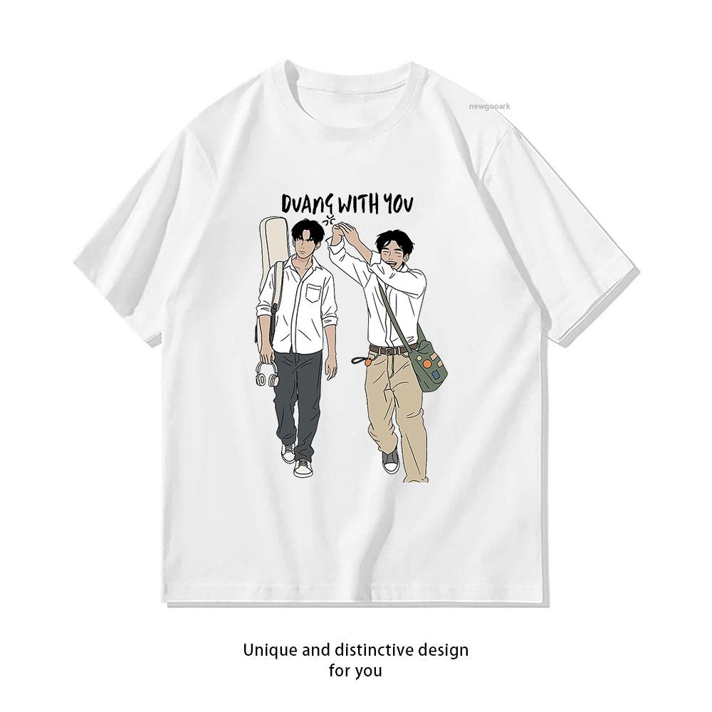 Thai Bl D-Duang with You Series T-Shirts Men Women Fun Pure Cotton Tees Round Neck Short Sleeve T Shirts Plus Size Clothes Tops