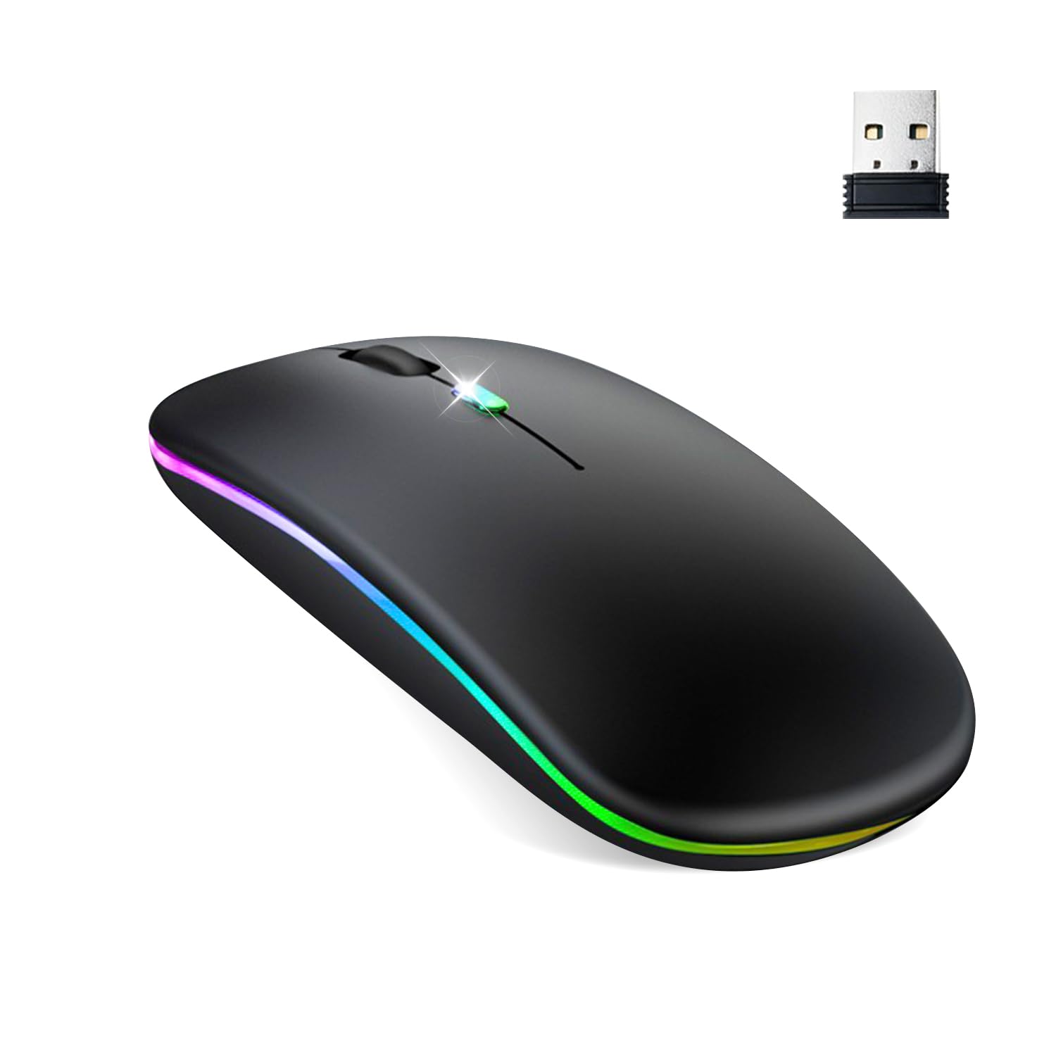 

XENOPAX Bluetooth Mouse Ambidextrous Bluetooth Wireless Mouse with Instant DPI Comfortable Easy Compatible with [2025 Slim, High-Precision,