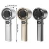 Handheld Turbo Fan Mini Bladeless Super Strong Wind Fan With Digital Display Small Portable Fan For Outdoor Beach Travel