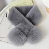 Winter Warm Solid Color Korean Winter Scarf Faux Mink Fur Soft Neck Collar Warmer Soft Plush Warm Neck Warmer Fashion Accessory