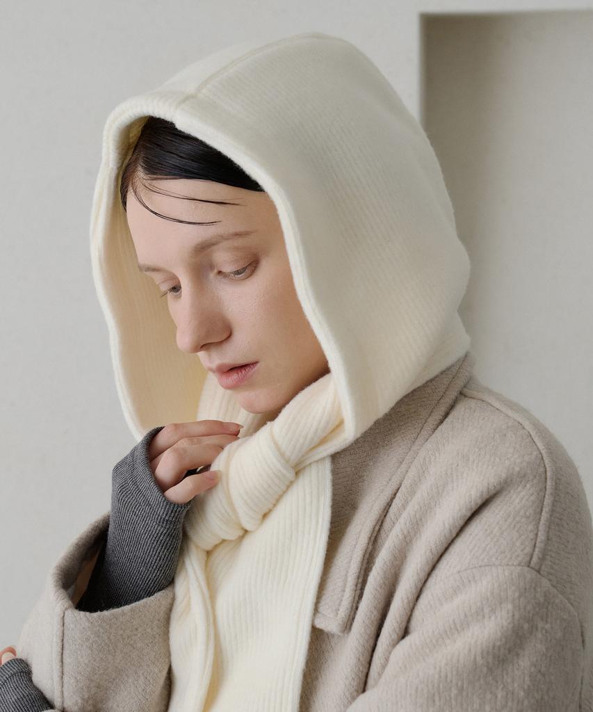 BIBYSEOB Muffler Balaclava Ivory [T54]