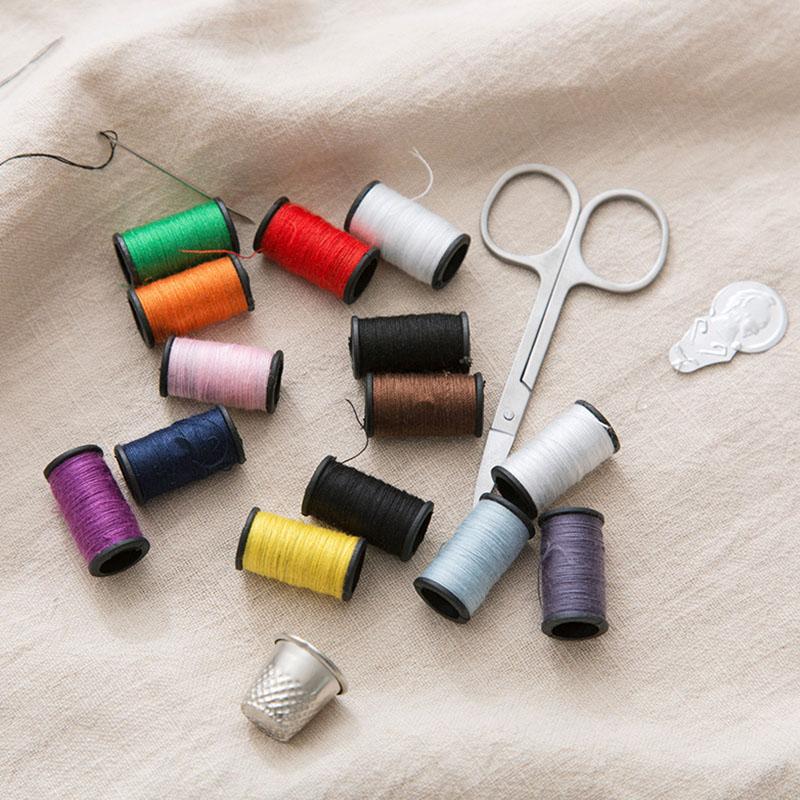Travel Sewing Kit with Compact Needles and Threads, Household Accessories and DIY Sewing and Repair Supplies Sewing Tool Set