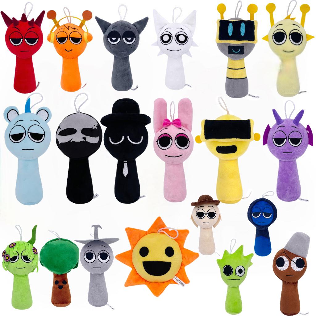 Sprunki Plush Toy Doll - Cartoon Pillow from Sprunki Game, Stuffed Animal for Kids, Birthday Gift 20-23cm