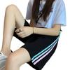 Casual Shorts Female Rainbow Bar Sports High Waist Thin Wide Leg Pants Loose Casual Pajama Pants Girls Summer Dress