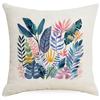 Summer Plant Leaves Pillow Simple Modern Tropical Plant Green Plant Pillow Sofa