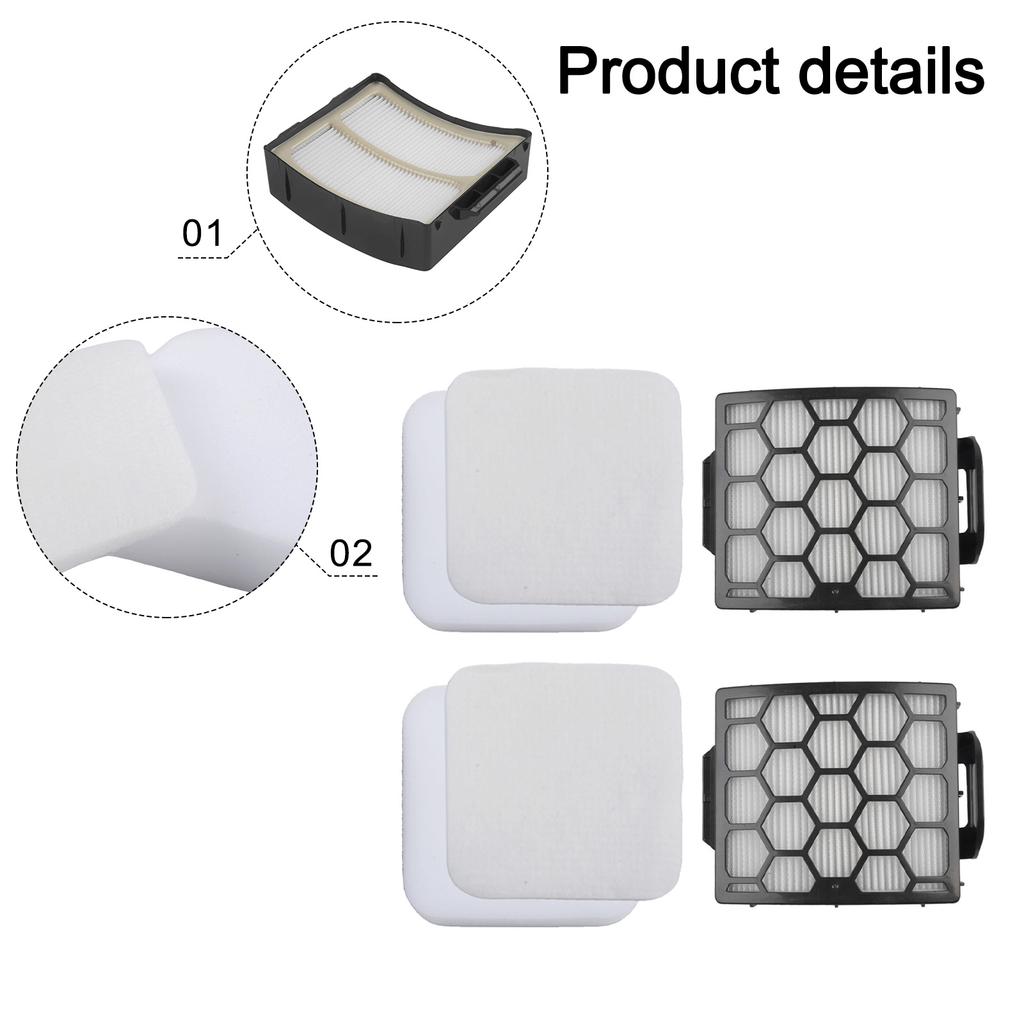 Aerodynamic Dust Filters Set Compatible With For Shark Vacuum Model LA481C New