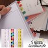 Colorful Alphabet Page Markers Small Strips Sticky Index Tabs Page Marker Sticky Flags  Binders