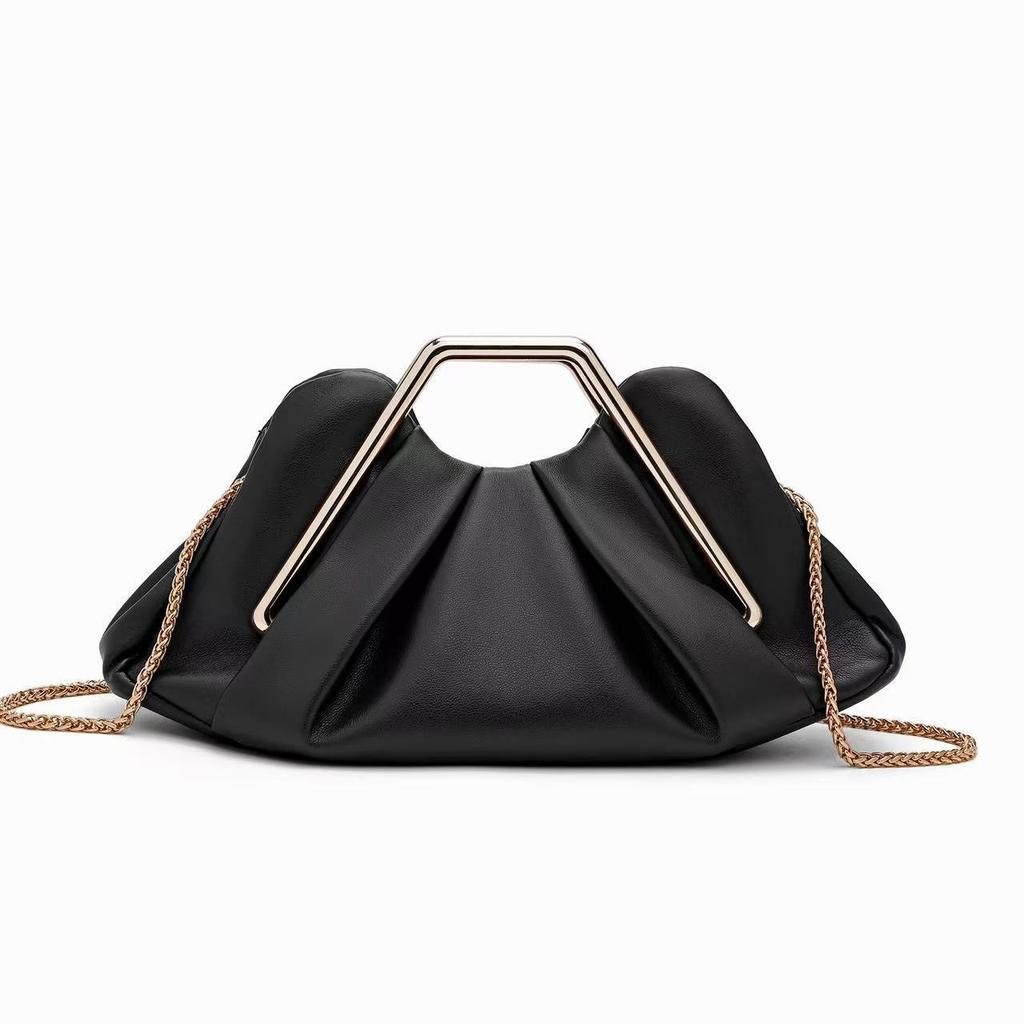 Soft Leather Bag Women'S Niche Cloud Bag Dinner Pleated Bag Premium Messenger Underarm Women'S Bag
