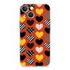 Phone Case For iPhone 16 Cases iPhone 15 12 13 14 16 Pro Max X XR XS Max 15 Plus iPhone11 Cover Oil Painting Graffiti Heart