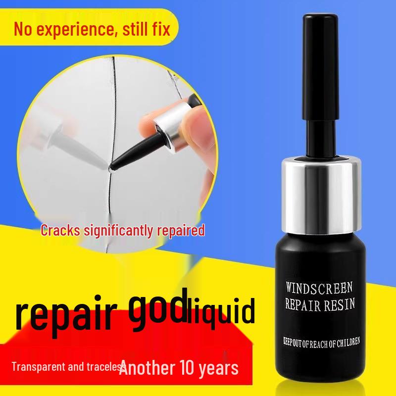 Windschutzscheiben-Reparaturflüssigkeit - Riss- & Kratzerentferner Klebeset
