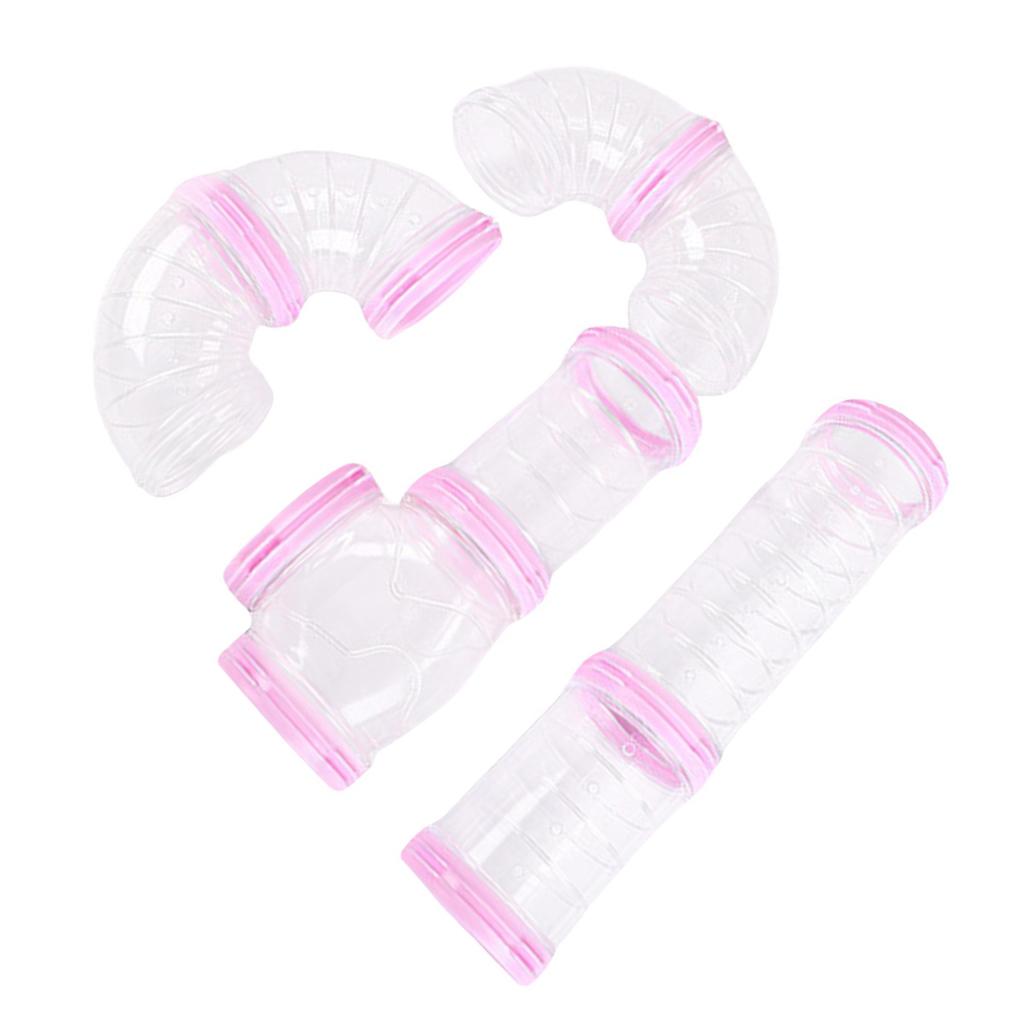 DIY Plastic Hamster Tubes Set 8Pcs Connected Tunnels for Training