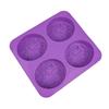 Four-Cavity Oval Butterfly Flower Silicone Mold