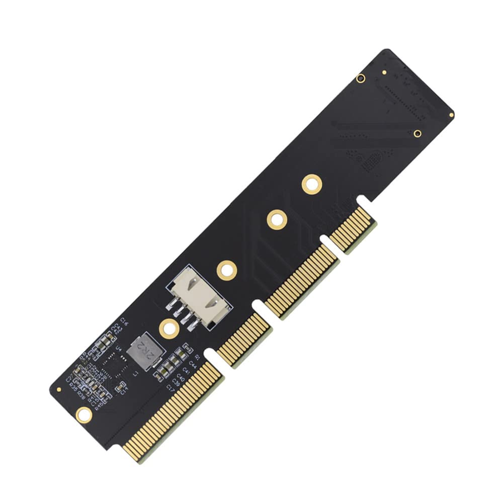 Xiwai NGFF NVMe AHCI SSD to 16X 8X 4X Low Profile 3cm Height 110mm 80mm SSD 1U Server with Power Adapter M.2 M-Key PCI-E 3.0