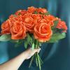 Gothic Style Silk Rose Artificial Flower With Curved Stem For Wedding And Party Arrangements