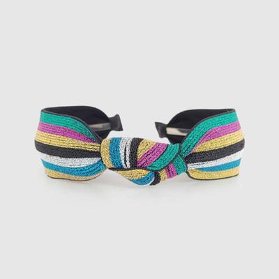 LALA Twinkle Stripe Knot Hairband - Mint