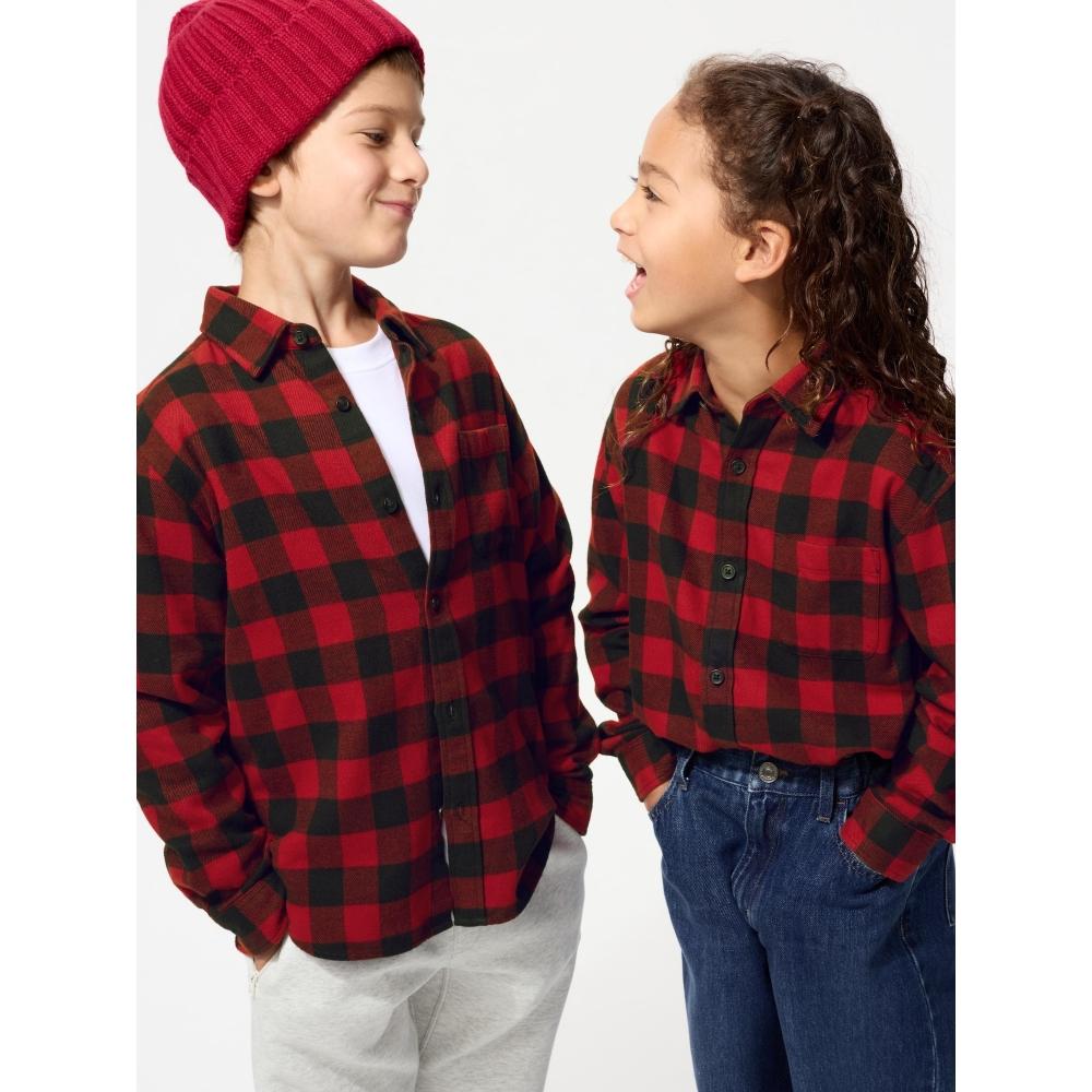 Uniqlo Kids Flannel Check Shirt  Long Sleeve  B