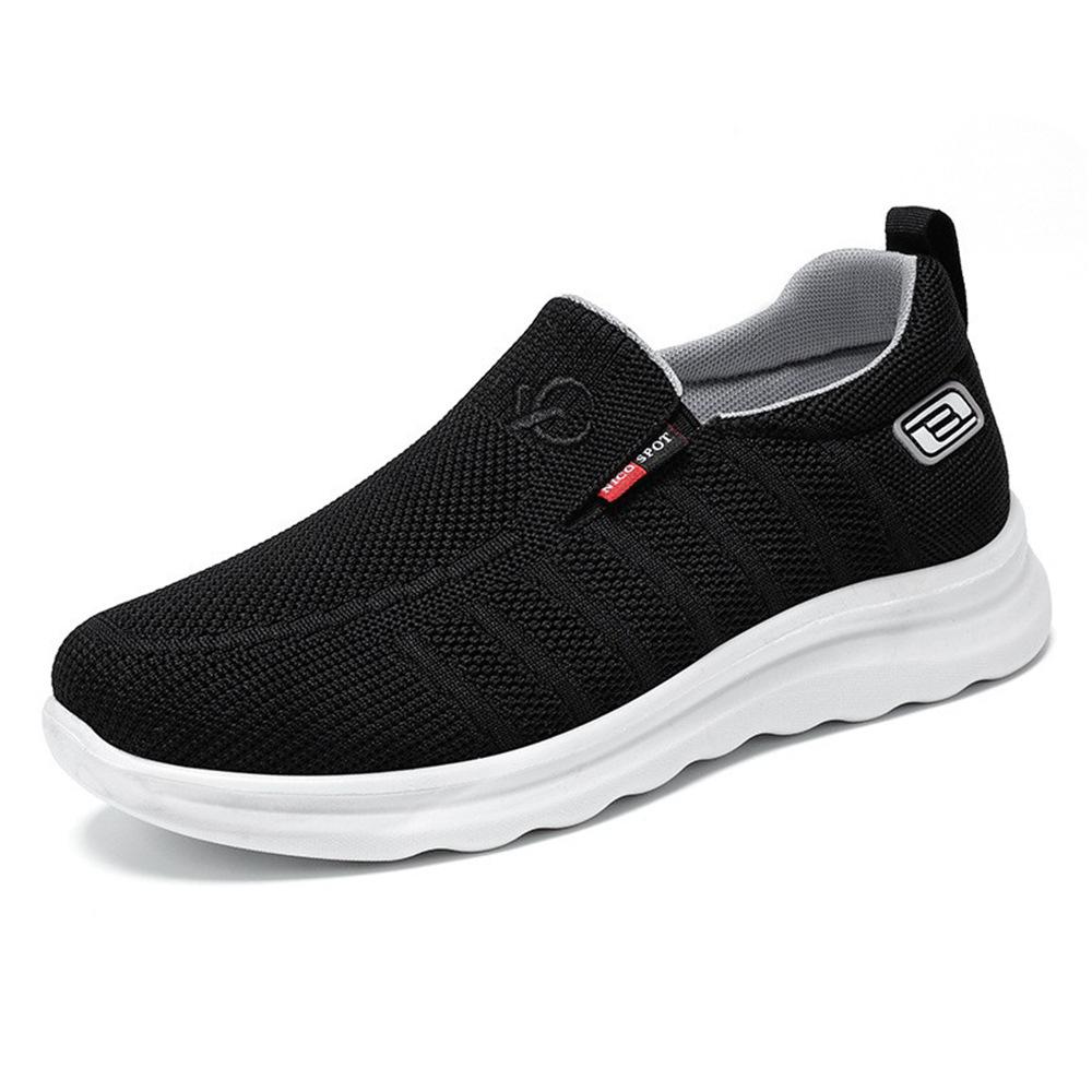 Stepping shoes women's 2025 new foreign trade fly-woven women's shoes soft-soled casual one-pedal mother shoes