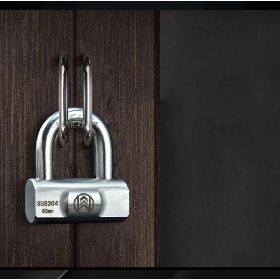 30/40/50/60MM Stainless Steel Heavy Duty Key Lock Security Padlock Outdoor Gym Safely Door Lock Anti-theft Waterproof Padlocks