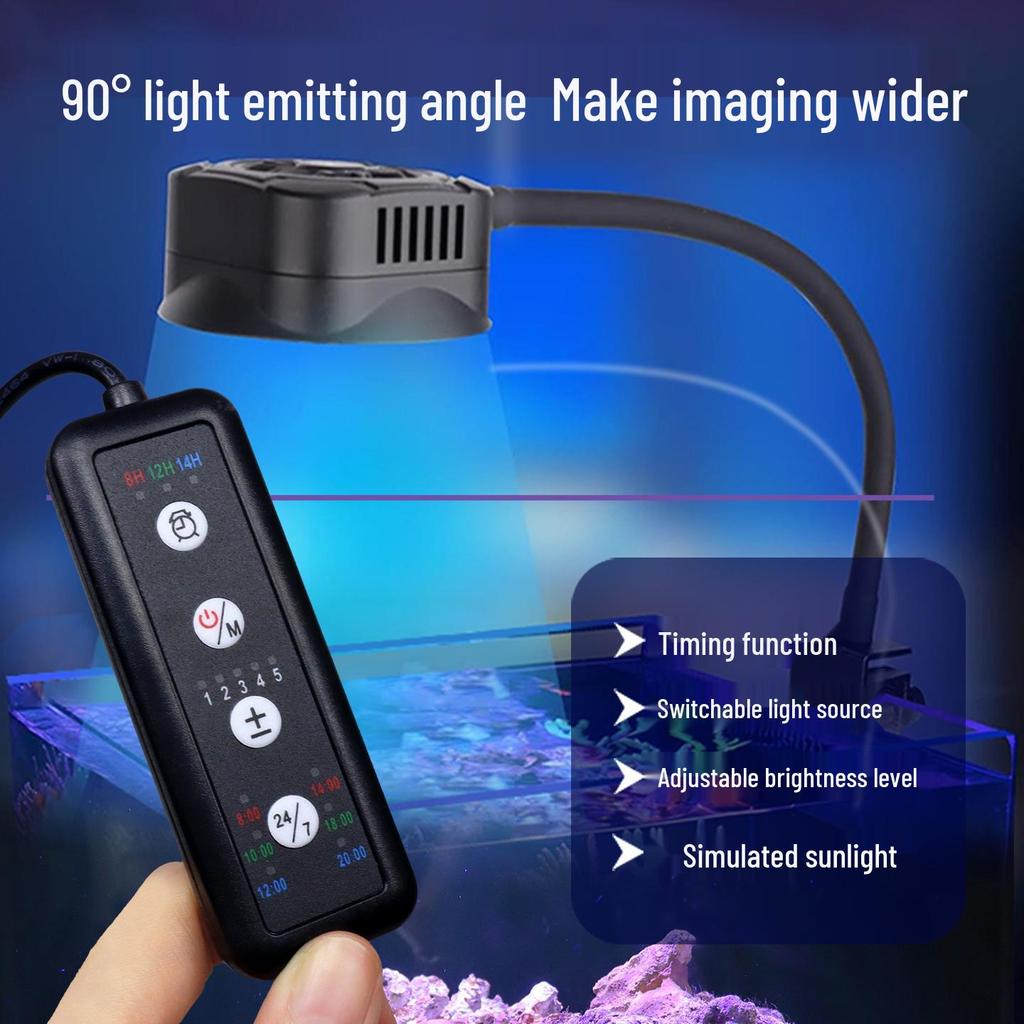 Deep Sea Spectrum Coral Lamp with UV for Fluorescent Proteins and High-Brightness Lens