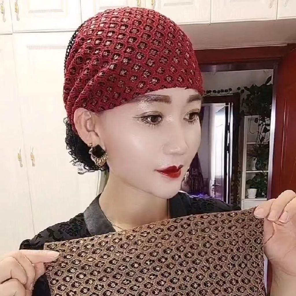Sommer Atmungsaktive Netzspitze Turbanmütze für Damen