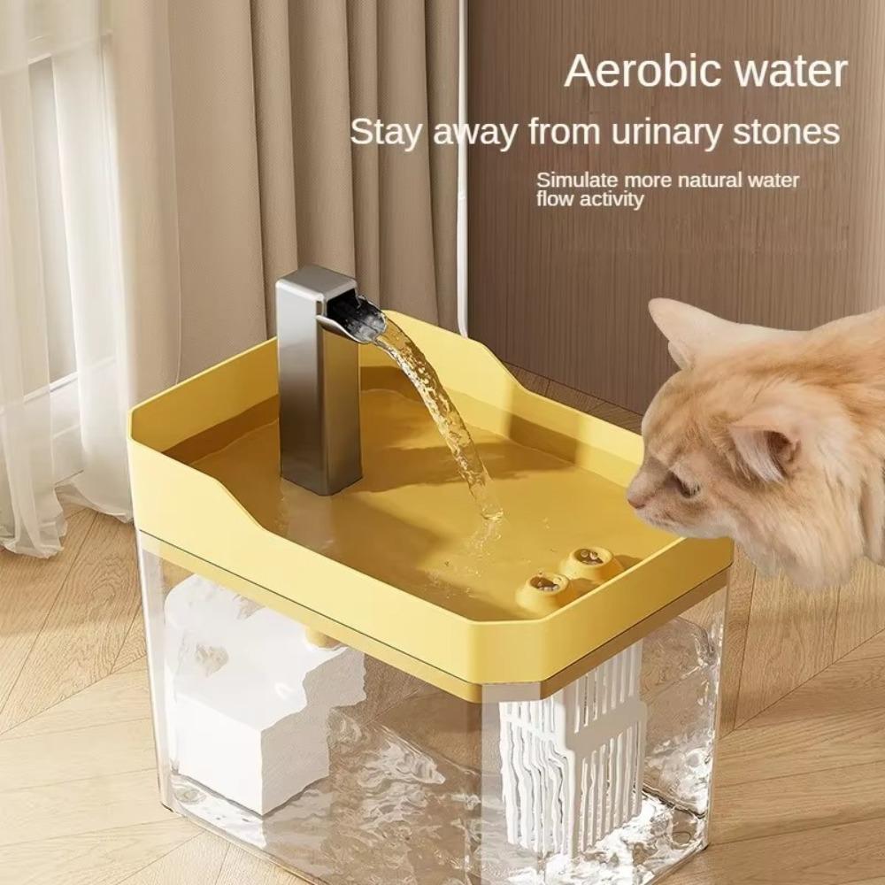 Anti-Dry Burning Cat Water Dispenser with Pump Pet Fountain Filter Cat Water Fountain Auto Filter