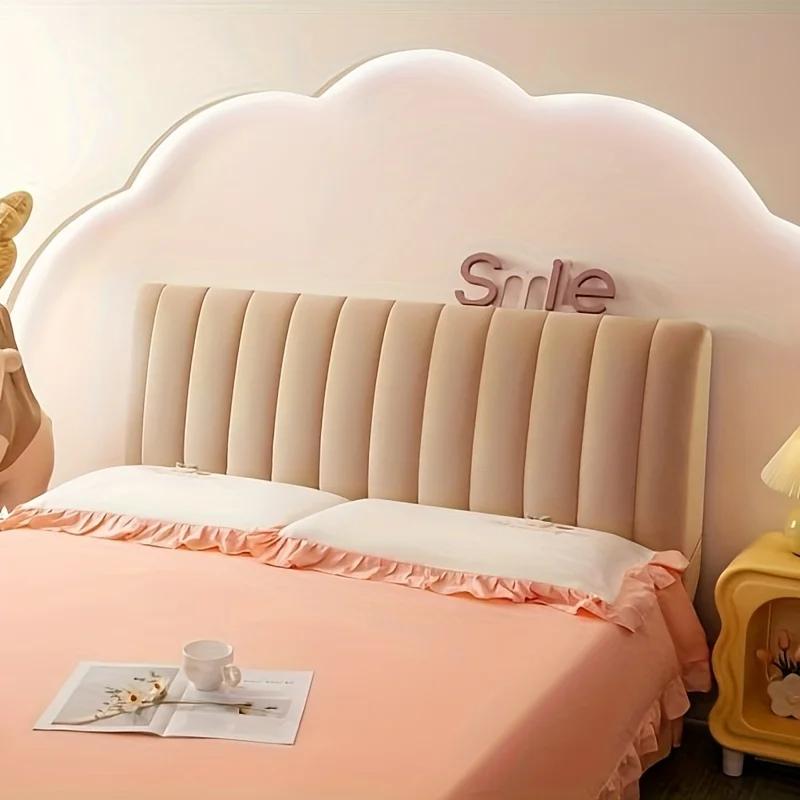 

Роскошный мягкий толстый бархатный чехол на голову кровати, высококачественный короткий плюшевый стеганый чехол на изголовье кровати, универсальный защитный чехол для прикроватной тумбочки W100 x H70cm