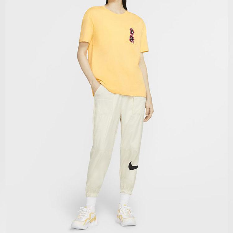 Nike Tricou Sport cu Buzunar cu Imprimeu Inimă și Ochelari de Soare Femei Topuri Elegant-Topaz CU9700-795