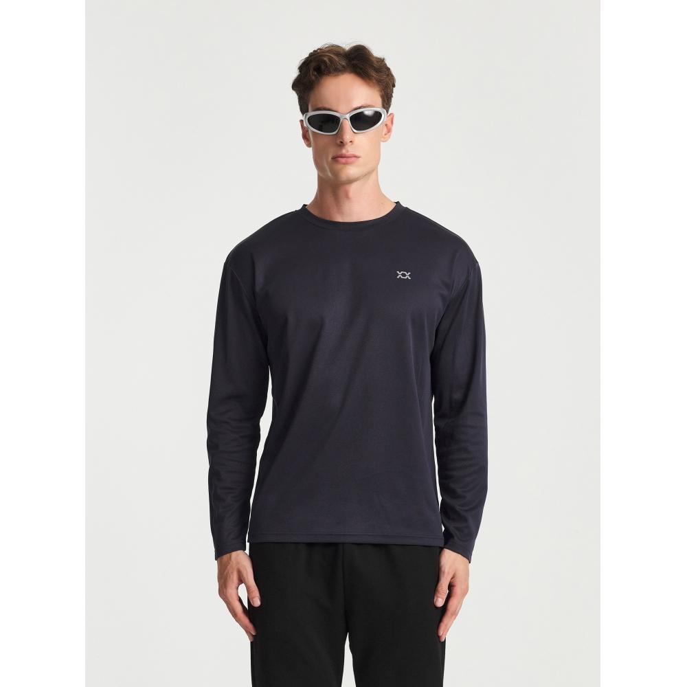 

Daiso [pubLic] Rexy Mesh Long SLeeve T shirT M L xL Navy [Men] REXY mesh long sleeve t-shirt XL navy