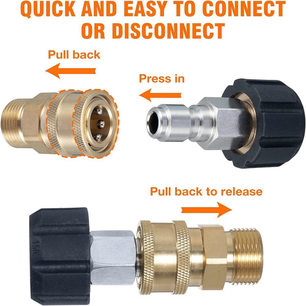 2 páry M22 14mm na 3/8" rychlospojka pro vysokotlaký čistič
